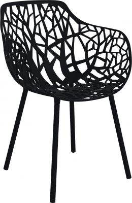 Forest Outdoor Armchair Fast black SINGLE PIECES
